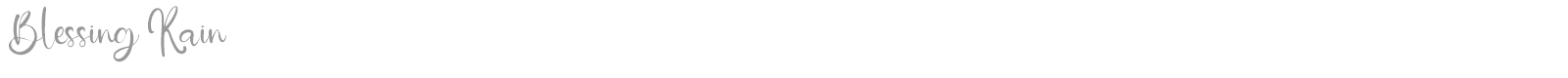 Blessing Rain font preview